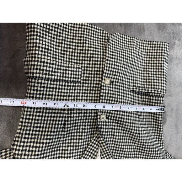 Sisley Houndstooth Wool Blazer Jacket Made in Italy - Size S - Classic Elegance - Picture 9 of 15